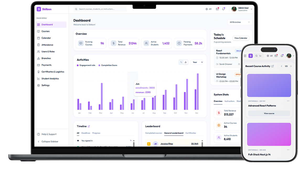 Training Center Management System